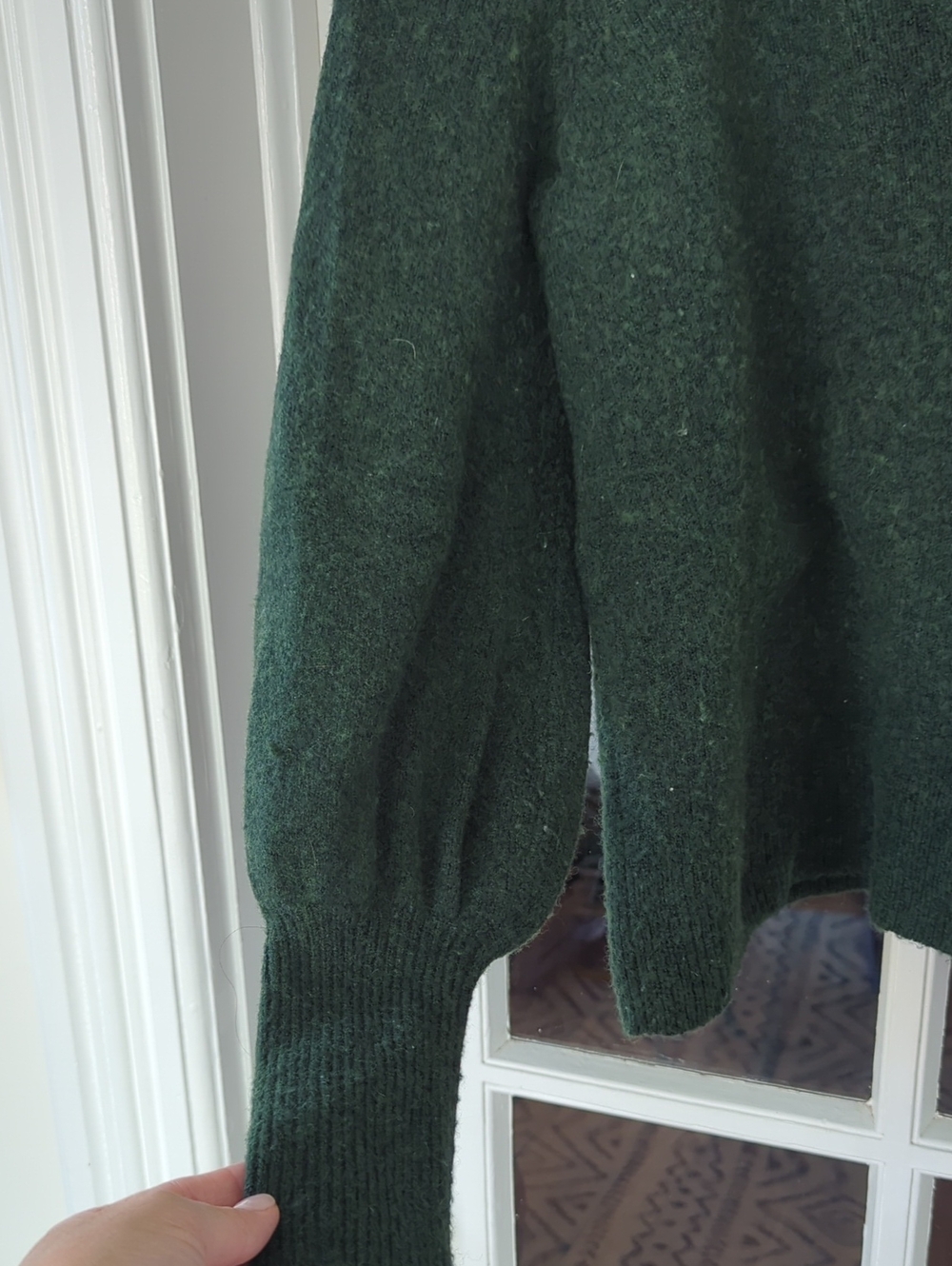Madewell - Dark Green V-Neck Sweater - Picture 5 of 10